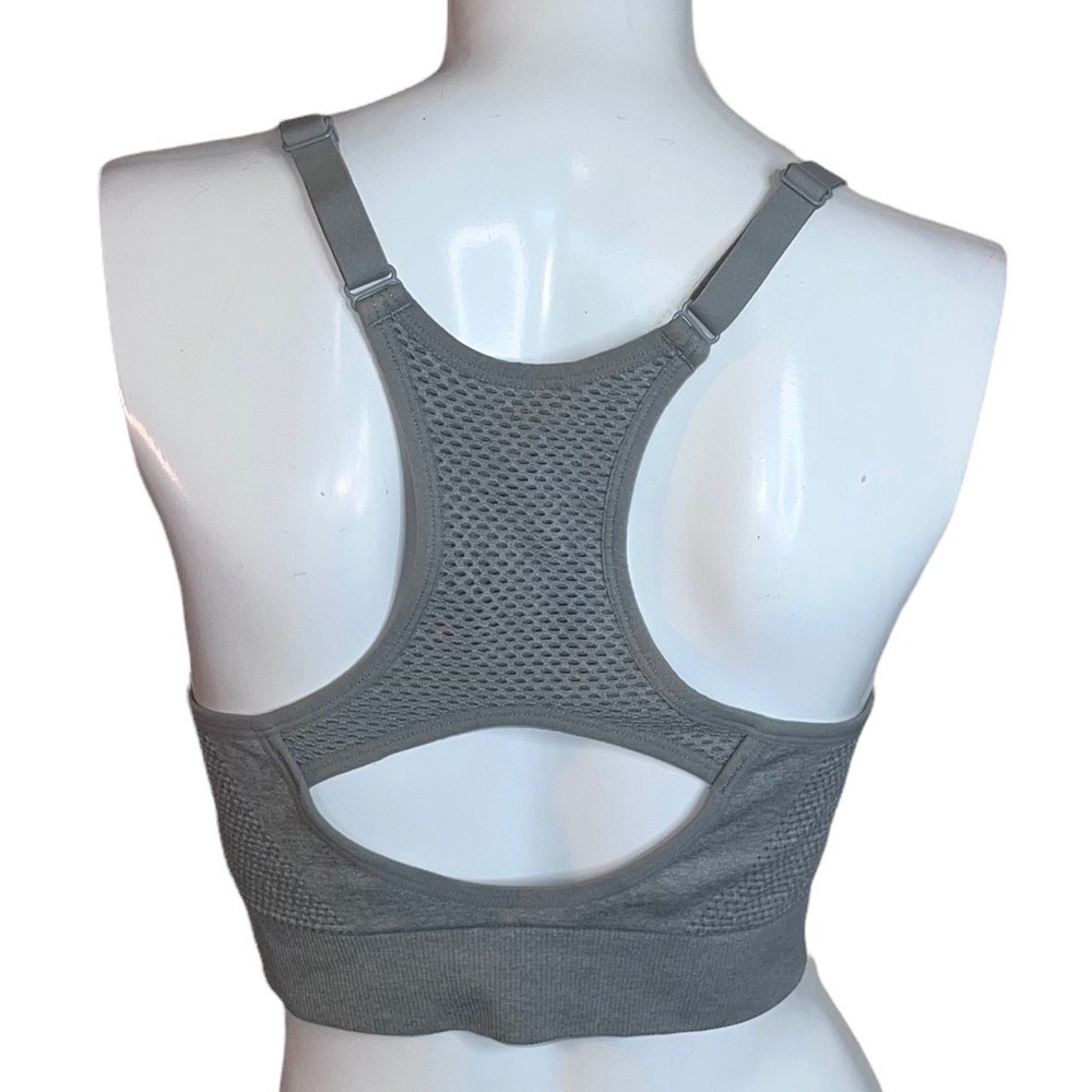 Primark Razor Back Athletic Grey Sports Bra - Picture 5 of 8